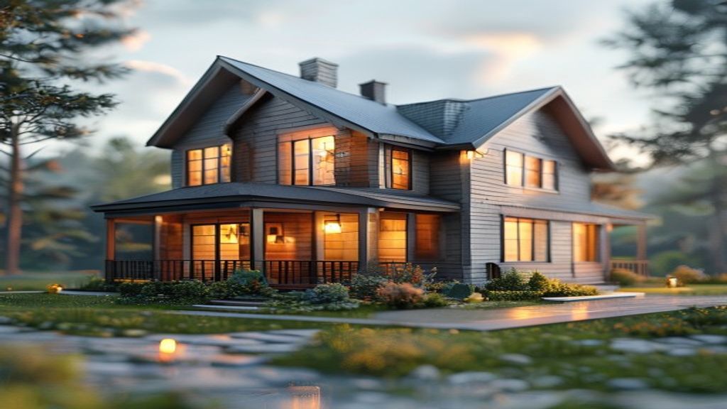DIY house construction blueprint illustrating step‑by‑step building stages for a modern home.