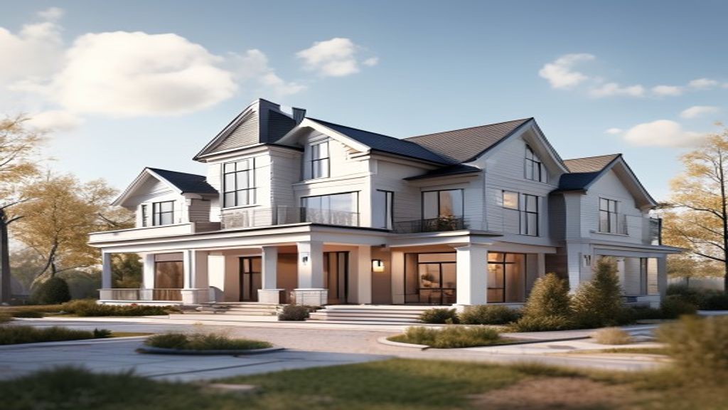 Skilled workers constructing a modern house, showcasing the expertise of top home building companies.