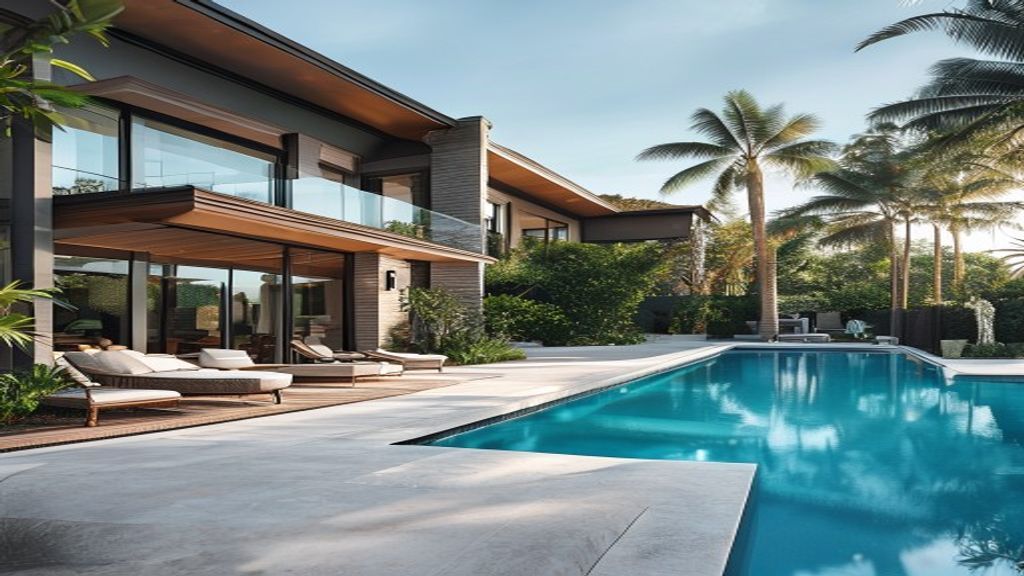 luxury house with pool