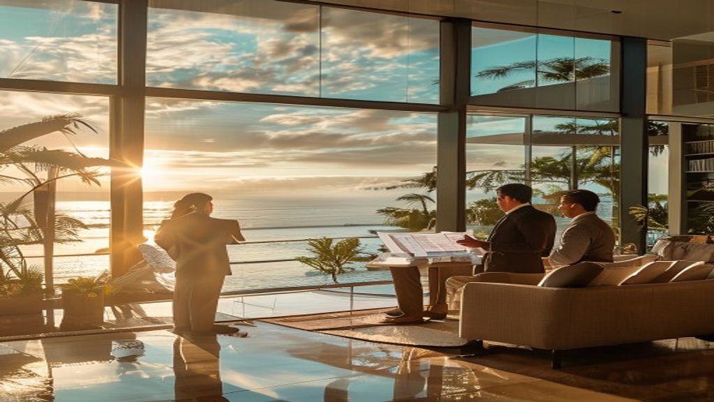 Stunning modern mansion with pool and panoramic city views, showcasing luxury real estate for sale
