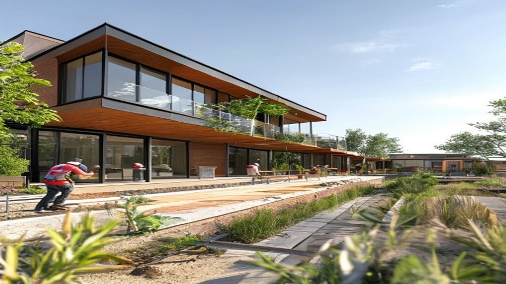 Modern new build homes with contemporary architecture