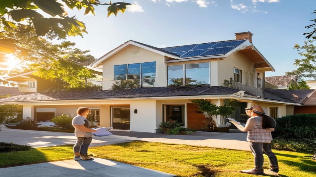 Modern new build homes with sleek architecture and sustainable design features.