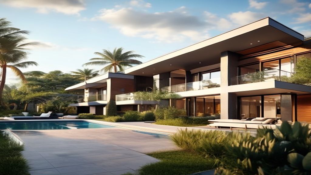 Spacious beachfront villa for rent with private pool and modern amenities