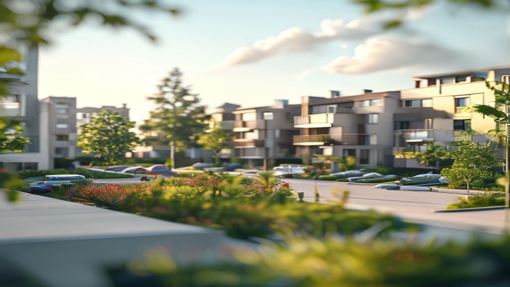 Modern residential development companies constructing new homes in urban neighborhoods