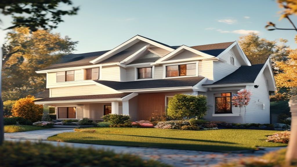 Family moving into a newly listed residential home for sale, showcasing modern interior and curb appeal
