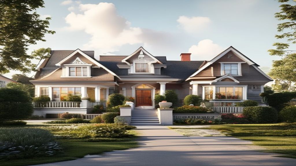 Luxury estate with modern architecture, pool, and landscaped garden for sale