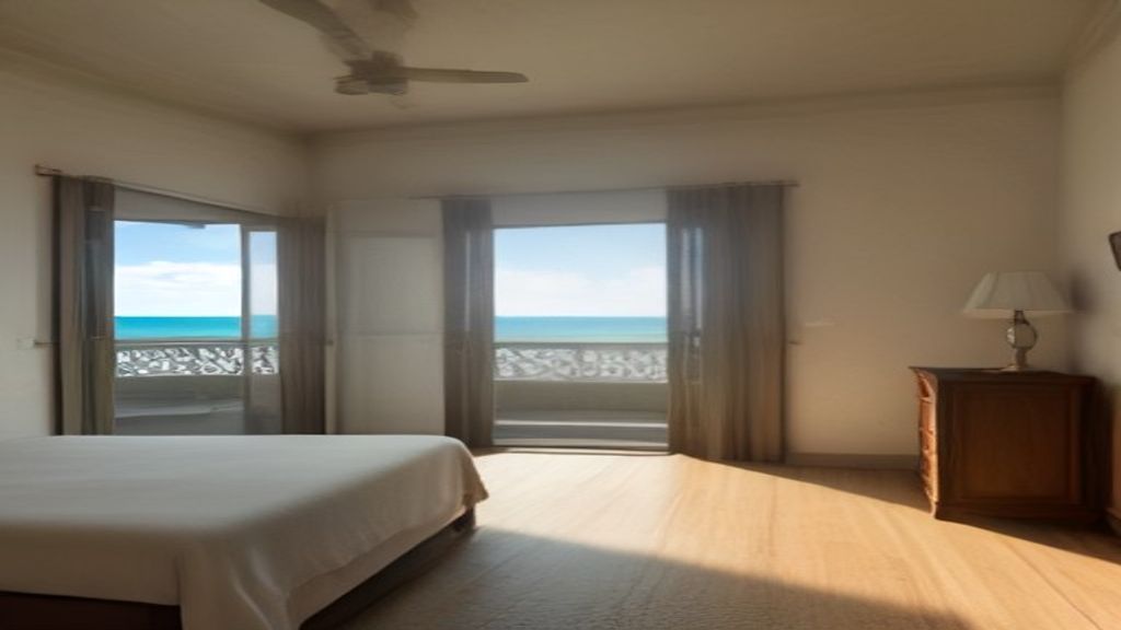Luxury beach mansion with ocean views, private pool, and modern design available for purchase