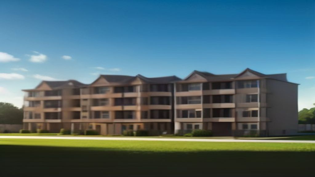 A modern neighborhood of newly built homes with green spaces and sustainable design.
